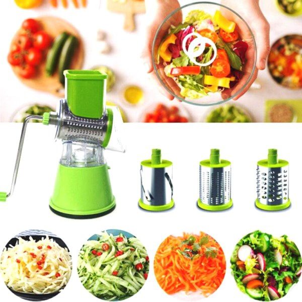 3 In 1 Vegetable Cutter Machine For Potato Onion Carrot – Drum Cutter.