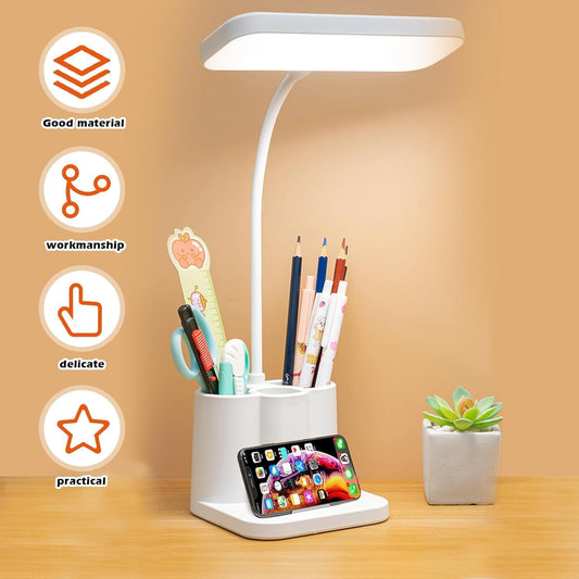 Led Learning Dormitory Bedroom Bedside Reading Night Light Table Lamp.