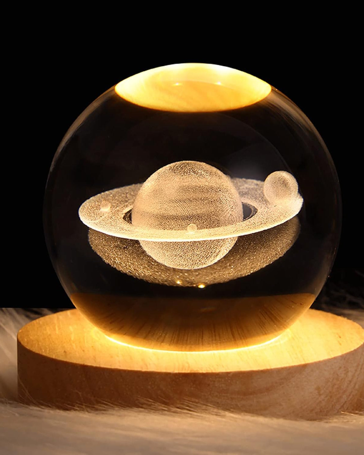 3d Crystal Ball Night Lights Glowing Moon Ball Lamp For Bedroom Decor