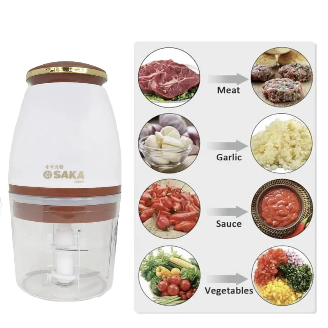 Imported Electric food chopper processor for garlic onion meat chilles + veggies.