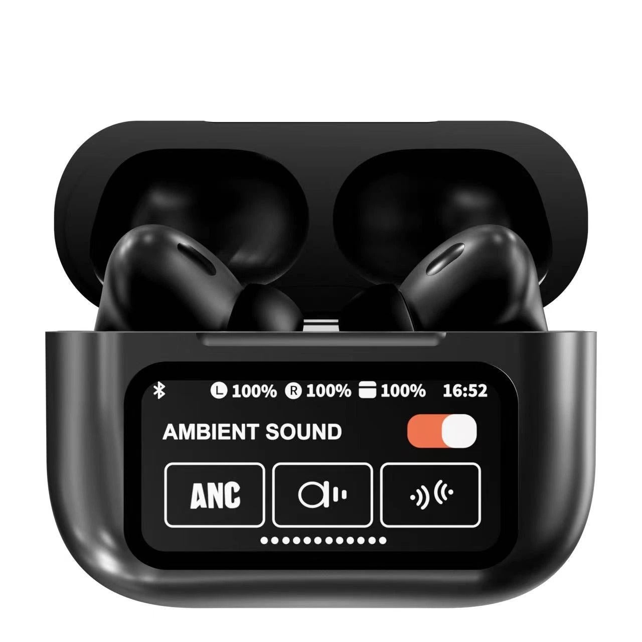 Imported ANC Wireless Earbuds with Touch Screen Display.