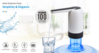 Drinking Water Bottle Pump Automatic Drinking Water Pump Mini Portable Household Water Dispenser Usb One Click Drinking Water