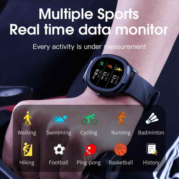 Imported Smart Watch with Blood Pressure and Body Temperature, Fitness Tracker.