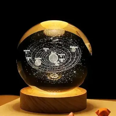 3d Crystal Ball Night Lights Glowing Moon Ball Lamp For Bedroom Decor