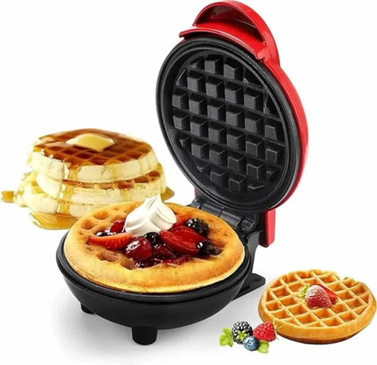 Mini Waffle Maker Breakfast Machine Non Stick Easy Clean.