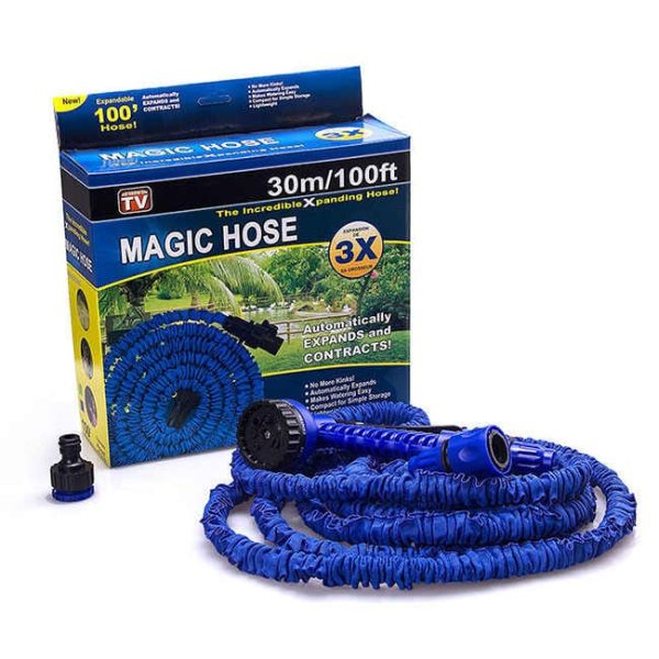 Magic Hose Pipe Expandable Reel 50Ft Car watering Cleaning, Indoor/Outdoor Garden Water Hose+ Spray.