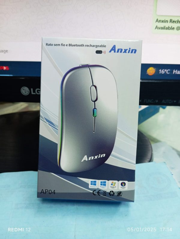 Anxin Rechargeable Wireless Bluetooth Mouse.