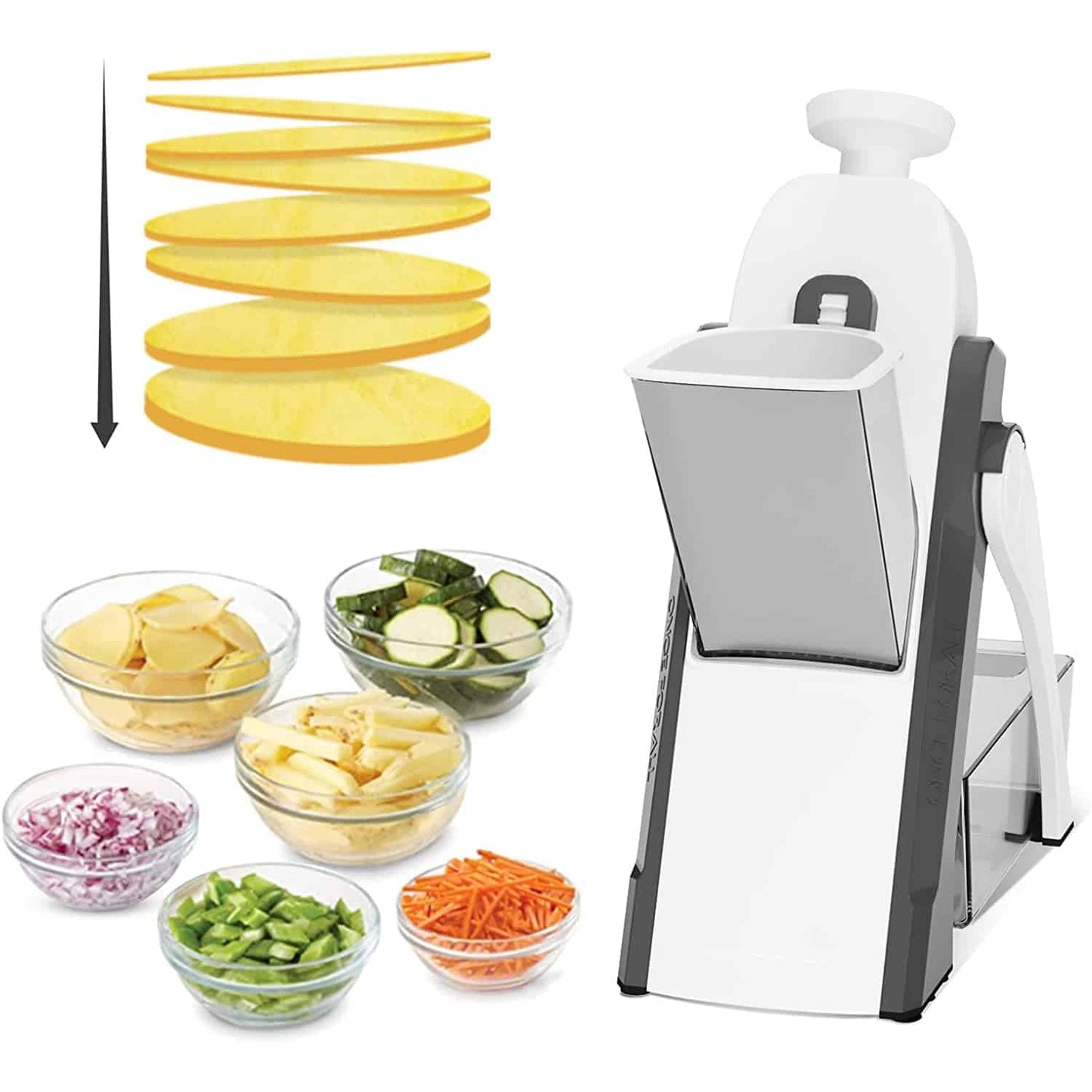 Vegetable Cutter Chopper Adjustable Multi-function Vertical Vegetable Cutter