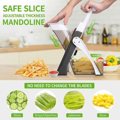 Vegetable Cutter Chopper Adjustable Multi-function Vertical Vegetable Cutter