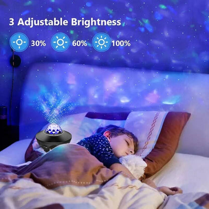 Galaxy Star Light Projector With Bluetooth Speaker (double Speaker).